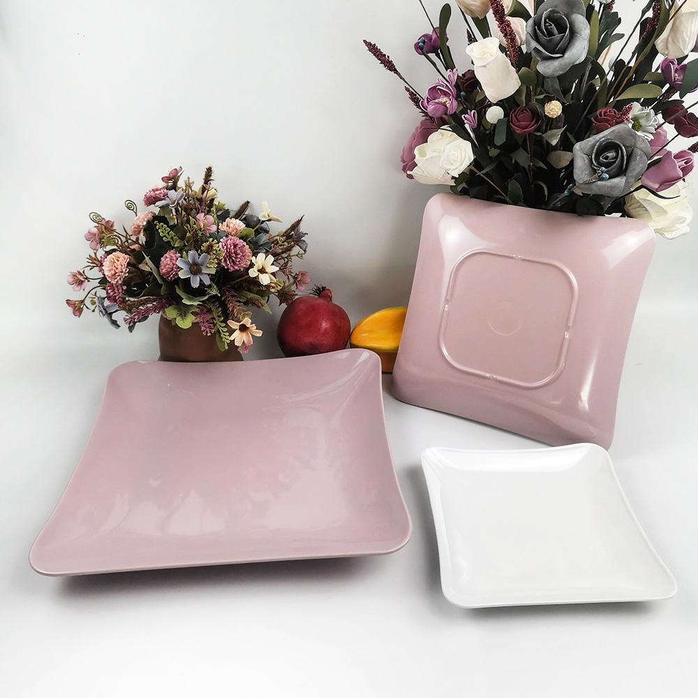 Indissolubilis Melamine Dish Square figura cenam Plates pro Restaurant