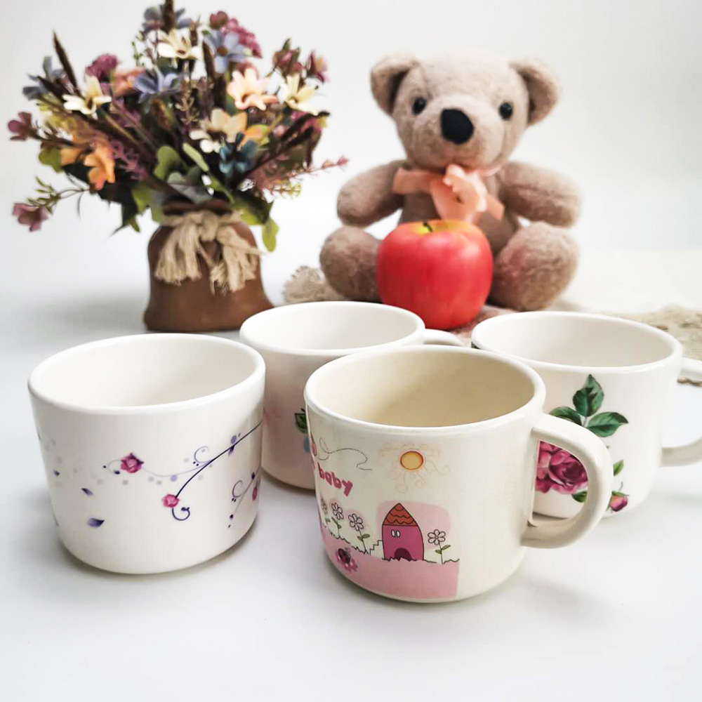 Maximum Quality Wholesale Decal Mugs Melamine/Bamboo Fiber Single ear Cup