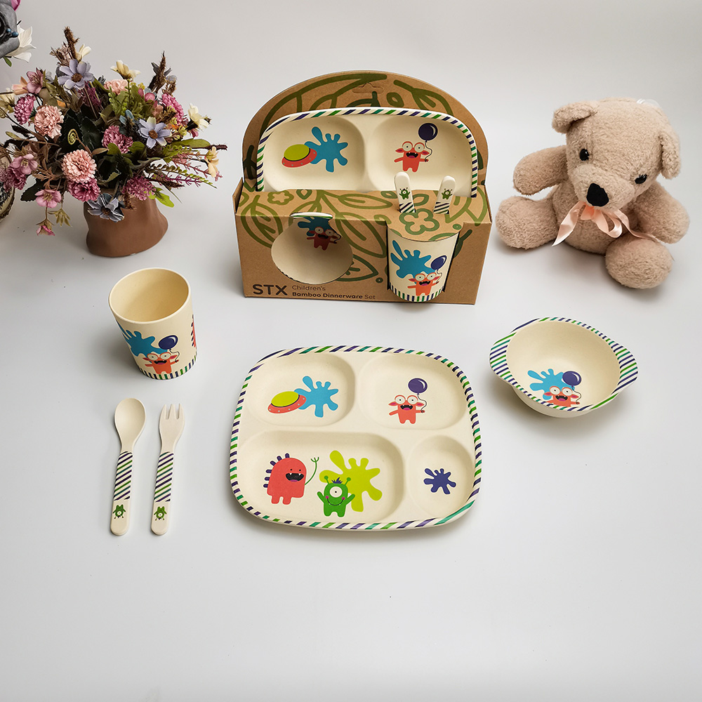 Venerabiles filii Melamine / Bamboo Fiber Tableware Kids Set